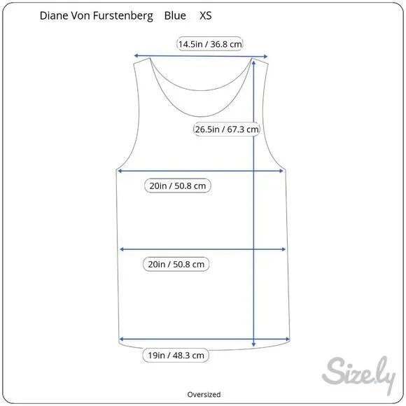 Diane Von Furstenberg Silk Assets Blue All Silk Sleeveless Tank Top Pants Set XS - Picture 7 of 12